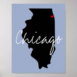 Affiche Ville de l'Illinois