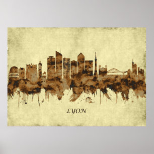 Affiche Ville de Lyon France