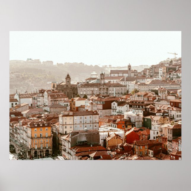 Affiche Ville de Porto au coucher du soleil (Devant)