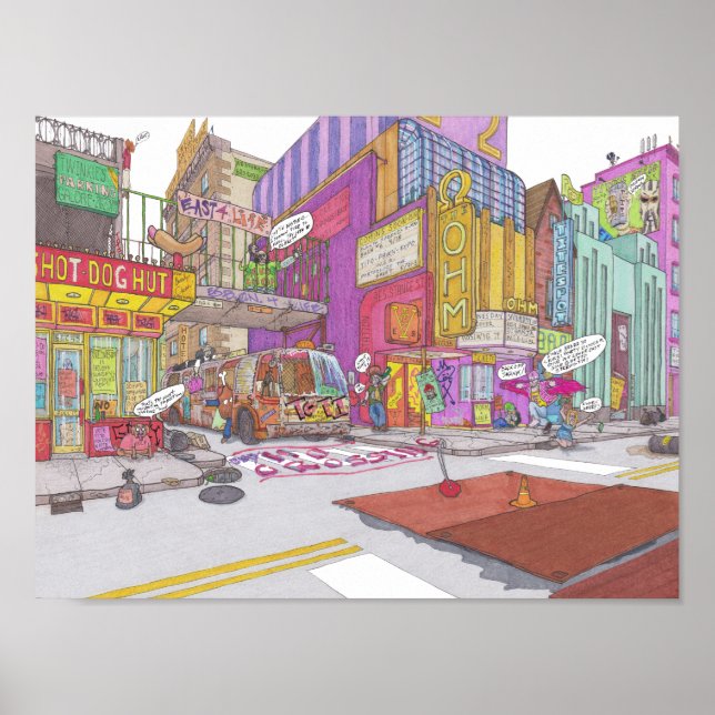 Affiche Ville de Voltz 2025 dessin numéro 1 : L'Ohm (Devant)