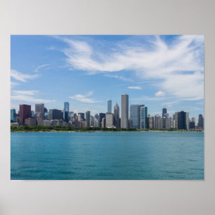 Affiche Ville du jour de Chicago