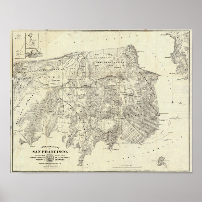 Affiche Ville et comté de San Francisco (Devant)