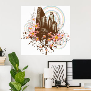 Affiche Ville Florale