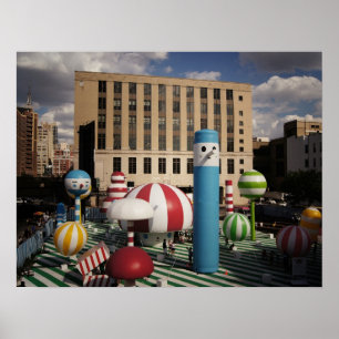 Affiche Ville heureuse, Moyen