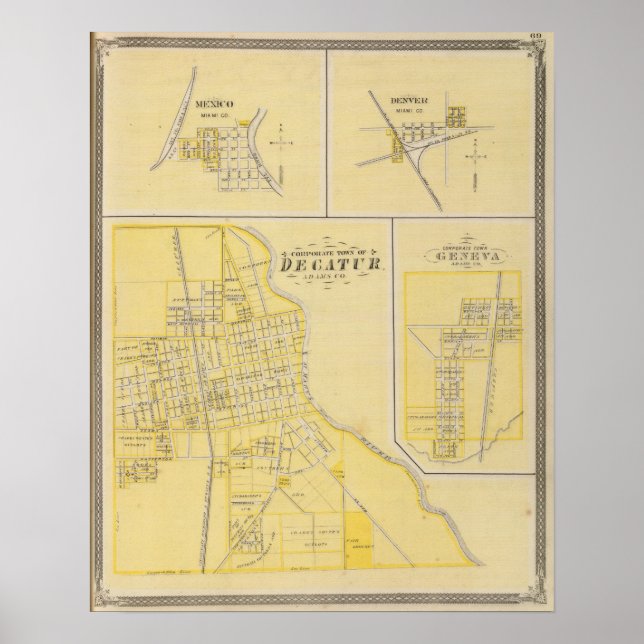 Affiche Ville incorporée de Decatur (Devant)