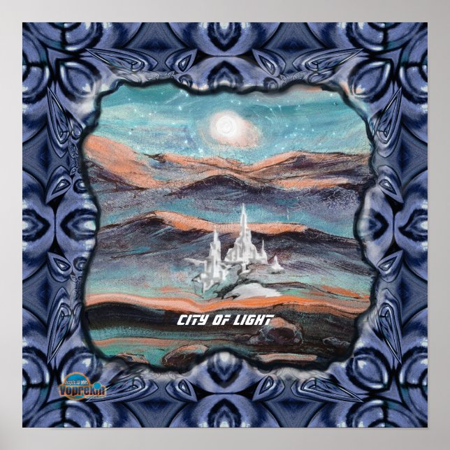 Affiche Ville lumière future (Devant)