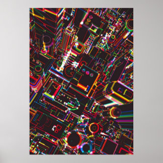 Affiche ville nocturne