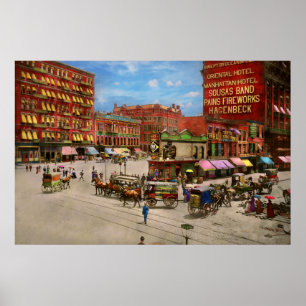 Affiche Ville - NY - Le futur site du Flatiron 1890