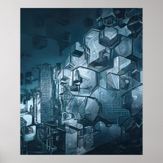 Affiche Ville post-apocalyptique