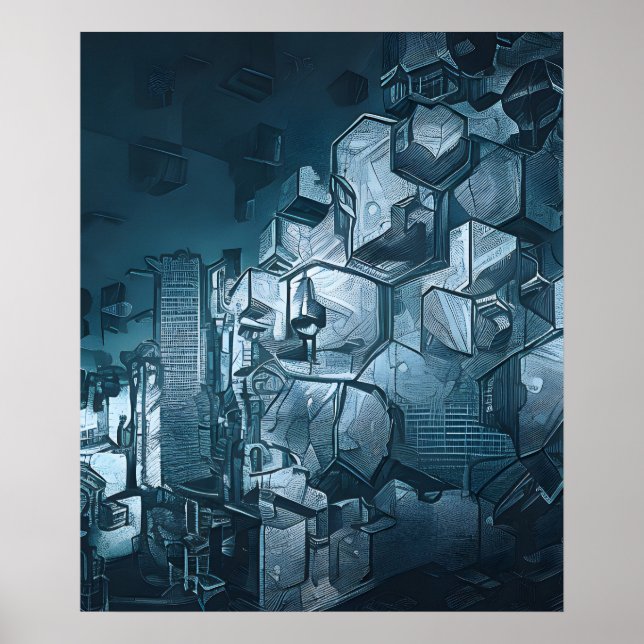 Affiche Ville post-apocalyptique (Devant)