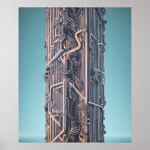 Affiche Ville post-apocalyptique