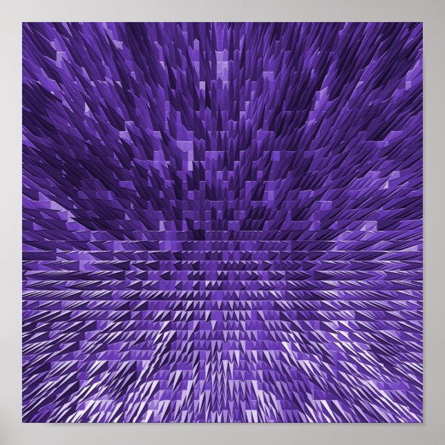 Affiche Ville pyramidale violette...... (Devant)
