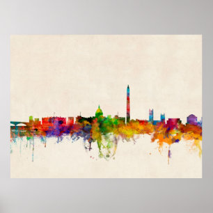 Affiche Ville Skyline de Washington DC