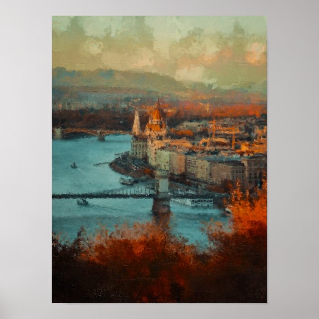 Affiche ville vintage (Devant)