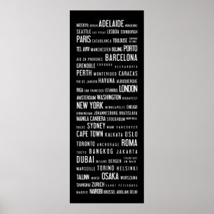 Affiche Villes du monde
