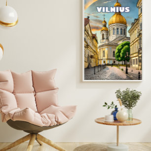 Affiche Vilnius, cœur battant de la Lituanie