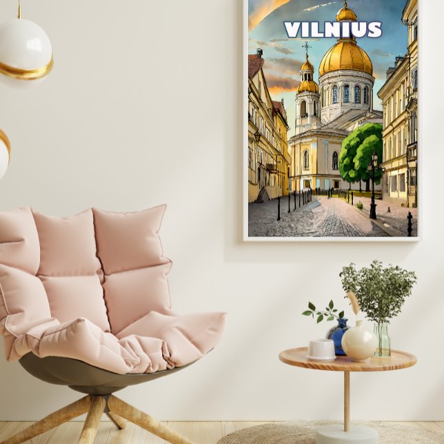 Affiche Vilnius, cœur battant de la Lituanie (Créateur téléchargé)