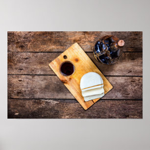 Affiche Vin et fromage