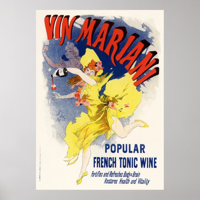 Affiche Vin Mariani, Jules Chéret (Devant)