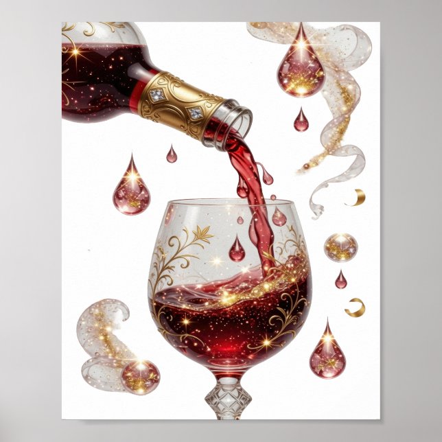 Affiche Vin rouge OR CLASSIQUE (Devant)