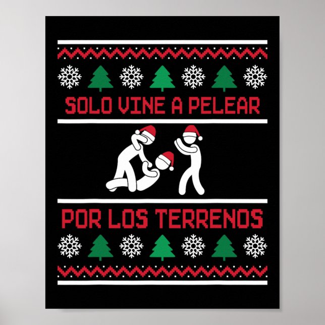 Affiche Vin Solo A Pelear Por Los Terrenos Vilant Mexicain (Devant)