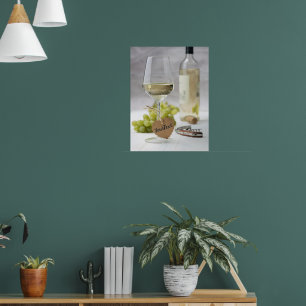 Affiche Vin Sommelier Vine Lover bouteille Design de raisi