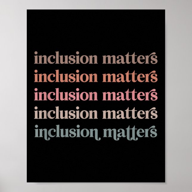 Affiche Vinatge Inclusion S Diversité Positive (Devant)