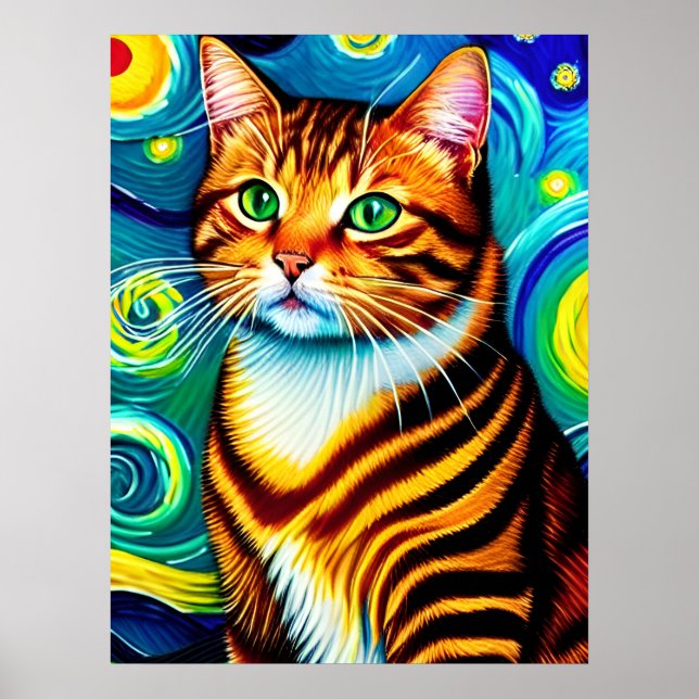 Affiche Vincent Cat Gogh (Devant)