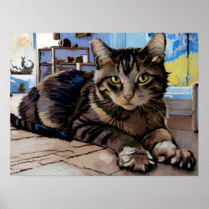 Affiche Vincent Cat Gogh