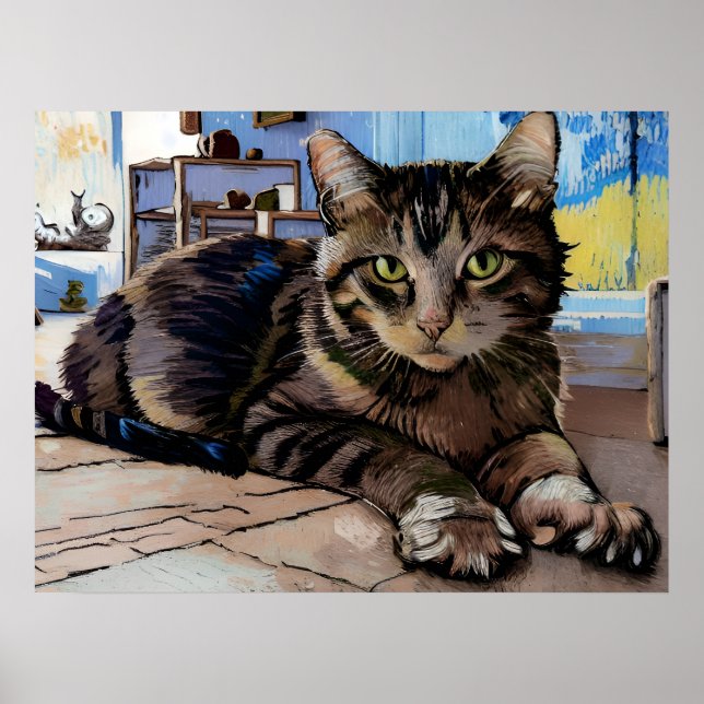 Affiche Vincent Cat Gogh (Devant)