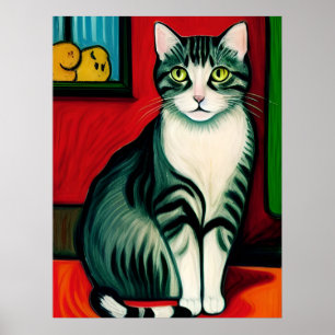 Affiche Vincent Cat Gogh