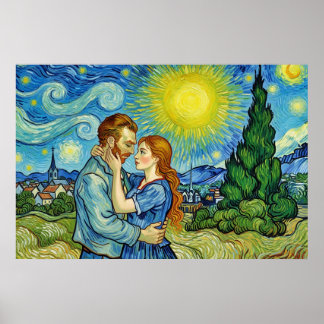 Affiche Vincent Van Gogh amoureux -- ART DÉCALÉ