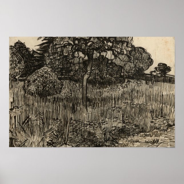 Affiche Vincent van Gogh - Arbre à pleurs (Devant)