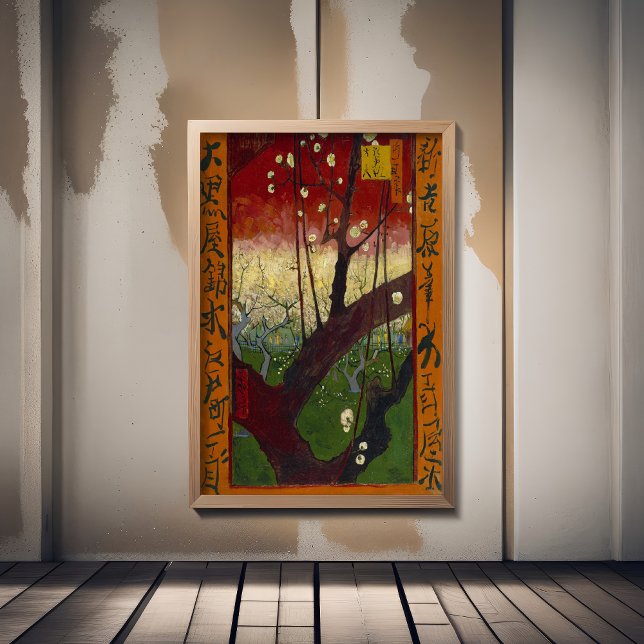Affiche Vincent Van Gogh - Arbre à prune floraison (Créateur téléchargé)