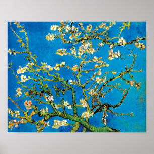 Affiche Vincent Van Gogh - Arbres aux amandes florissants