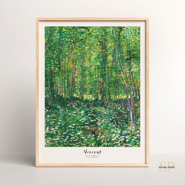 Affiche Vincent van Gogh Arbres et sous-bois (Créateur téléchargé)