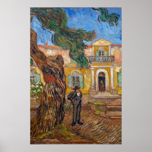 Affiche Vincent Van Gogh - Asile Saint-Paul à Saint-Rémy