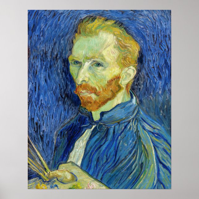 Affiche Vincent van Gogh - Autoportrait à la palette (Devant)