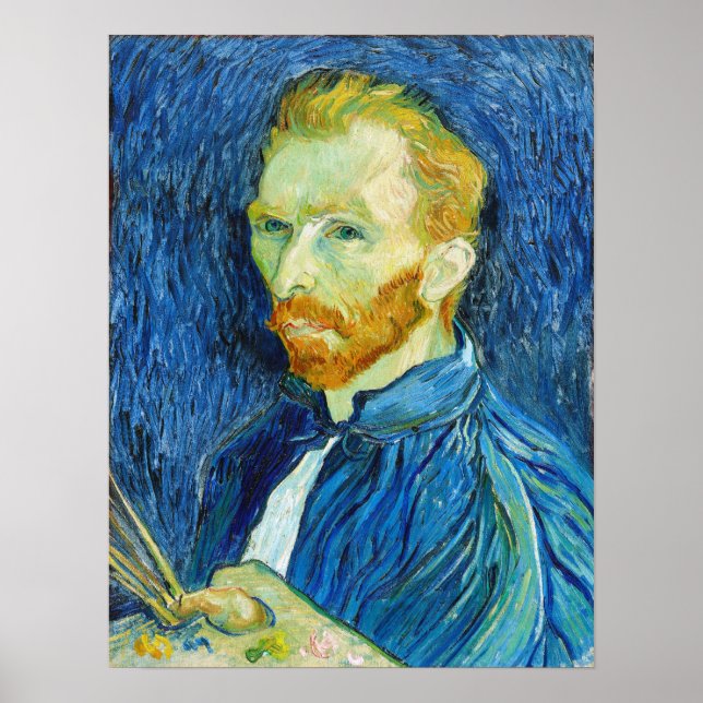 Affiche Vincent van Gogh : Autoportrait (août 1889) (Devant)