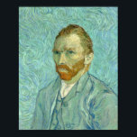 Affiche Vincent Van Gogh Autoportrait Arrière - plan bleu<br><div class="desc">Vincent Van Gogh Autoportrait avec Poster Arrière - plan bleu</div>