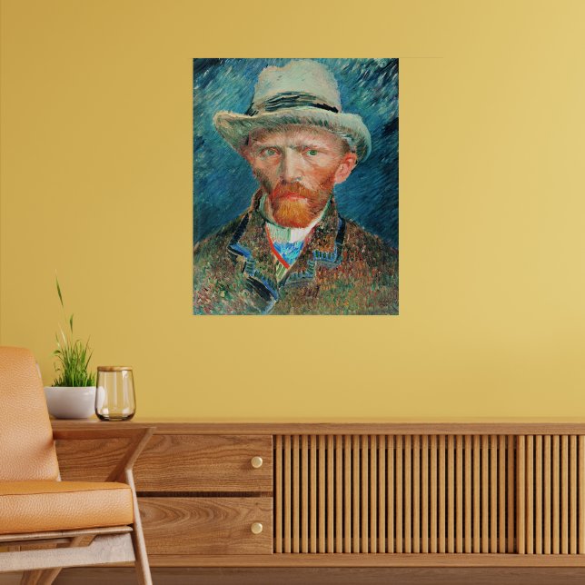 Affiche Vincent van Gogh, Autoportrait avec Casquette (Salon 2)