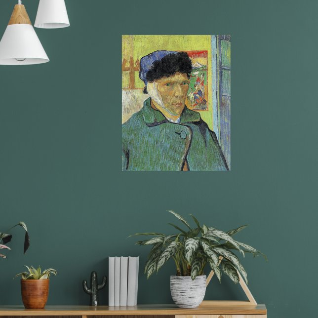 Affiche Vincent van Gogh, Autoportrait avec oreille nue, (Salon 1)