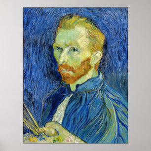Affiche Vincent van Gogh - Autoportrait avec Palette