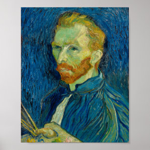 Affiche Vincent Van Gogh Autoportrait avec Palette Art
