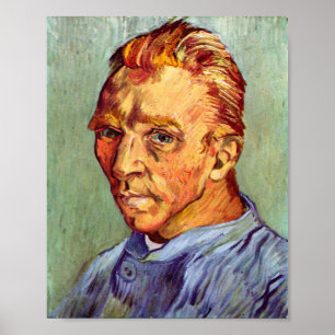 Affiche Vincent Van Gogh Autoportrait sans barbe Art