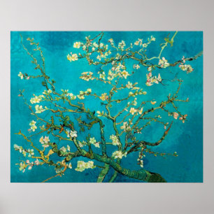 Affiche Vincent Van Gogh Blossoming Almond Tree Floral Art