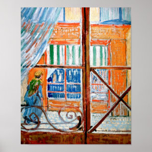 Affiche Vincent Van Gogh - Boucherie vue d'une fenêtre