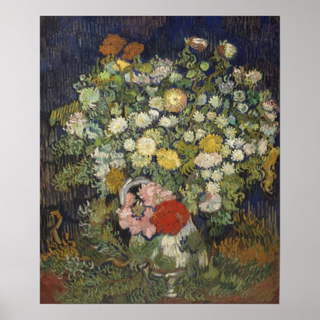 Affiche Vincent Van Gogh | Bouquet of Flowers dans un vase (Devant)