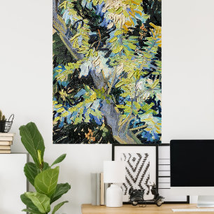 Affiche Vincent van Gogh, Branches de l'acacia en fleurs,