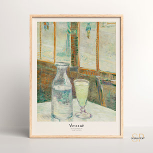 Affiche Vincent van Gogh Café Table avec Absinthe Art